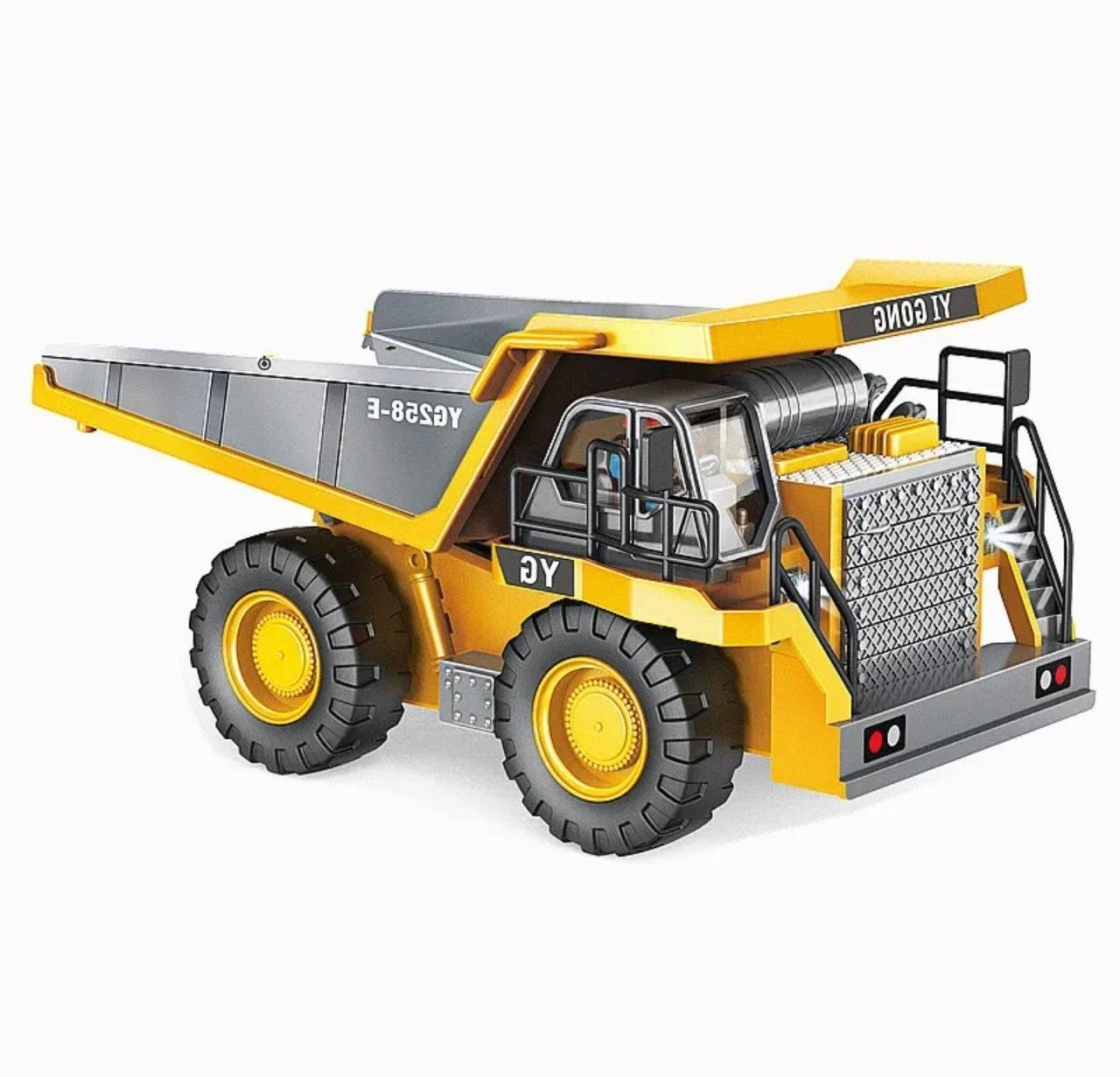 Самоскид на радіокеруванні YIGONG з звуком та світлом вантажопідйомність до 3 кг (qem-ezn-yja) - фото 4 Самоскид на радіокеруванні YIGONG з звуком та світлом вантажопідйомність до 3 кг (qem-ezn-yja) - фото 4