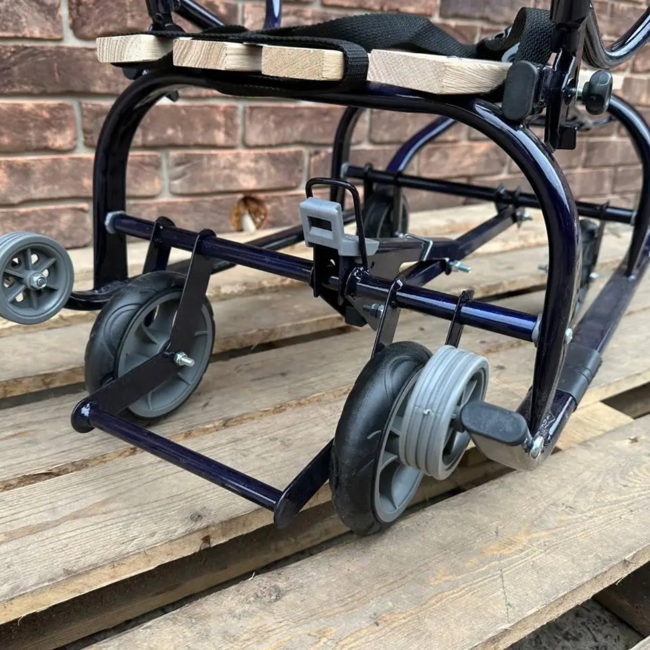 Санки-трансформер детские с колесами Патриот LUX 2026 Синий - фото 7