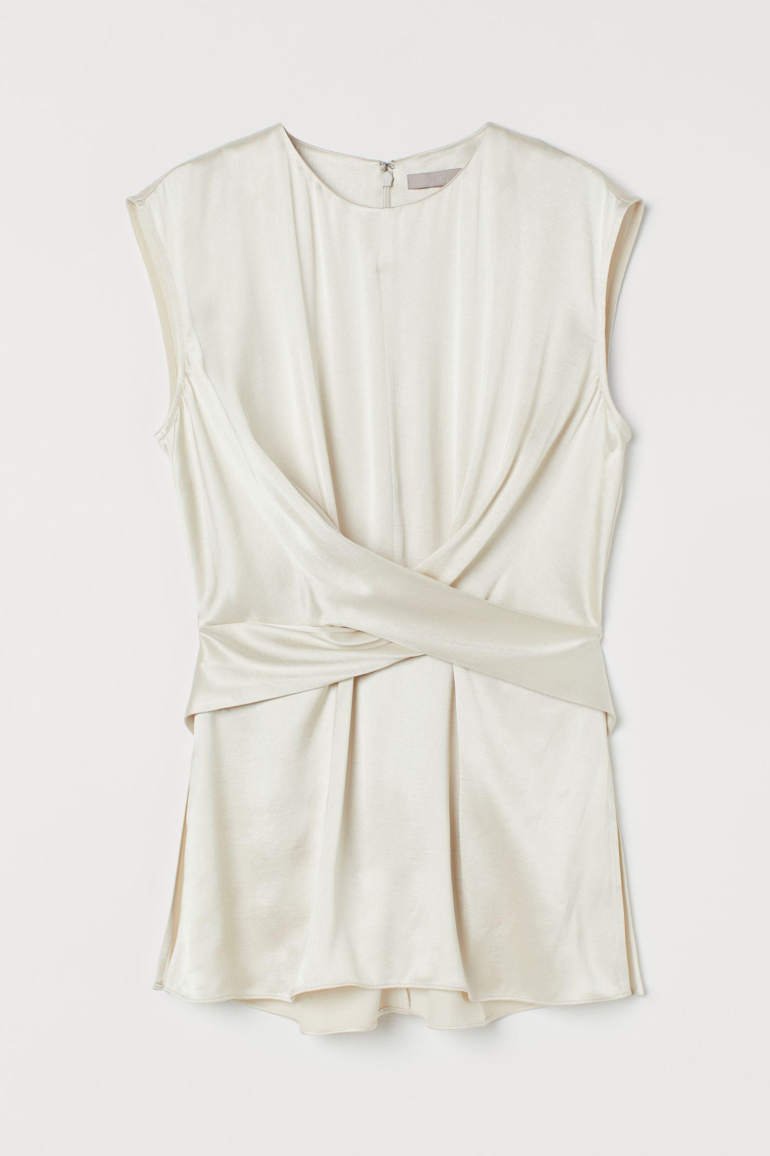 Блуза H&M M Кремовий (1011974994)