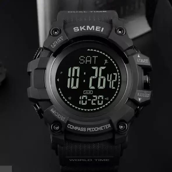 Наручные часы мужские Skmei Compass военные водостойкие с компасом Черный (1356) - фото 11 Наручные часы мужские Skmei Compass военные водостойкие с компасом Черный (1356) - фото 11