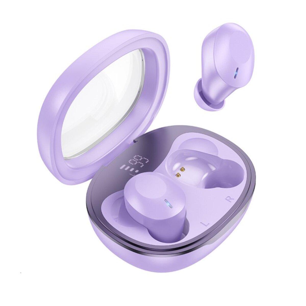 Наушники беспроводные Hoco EQ3 Smart true wireless BT5.3 headset 300 mAh Purple (6931474798589)