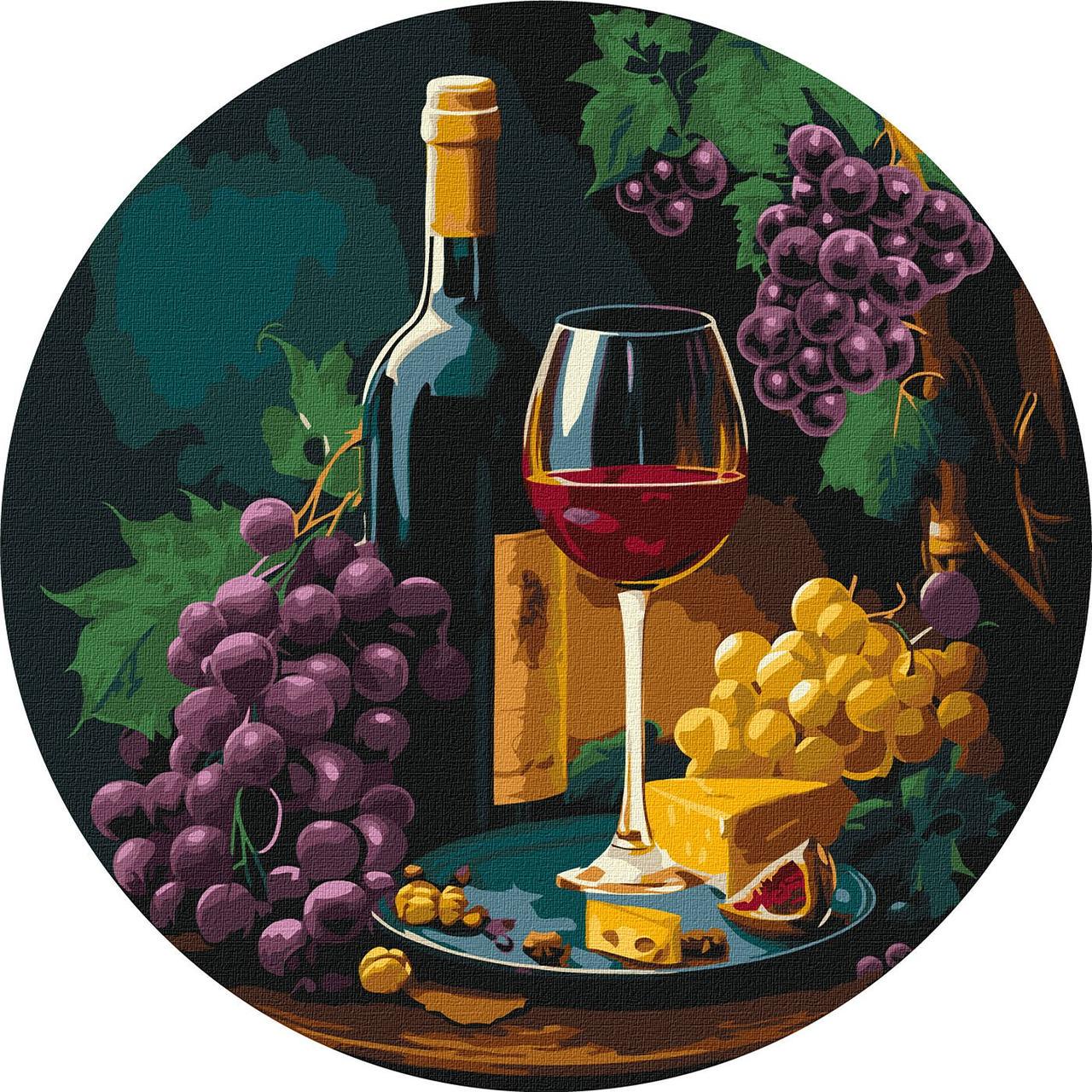 Набор для росписи по номерам Изысканная дегустация d 39 см (KHO-R1009)