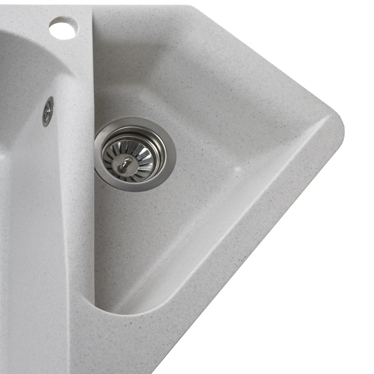 Мийка гранітна Globus Lux GARDA 1000х500 мм Перлинний (04000062) - фото 6