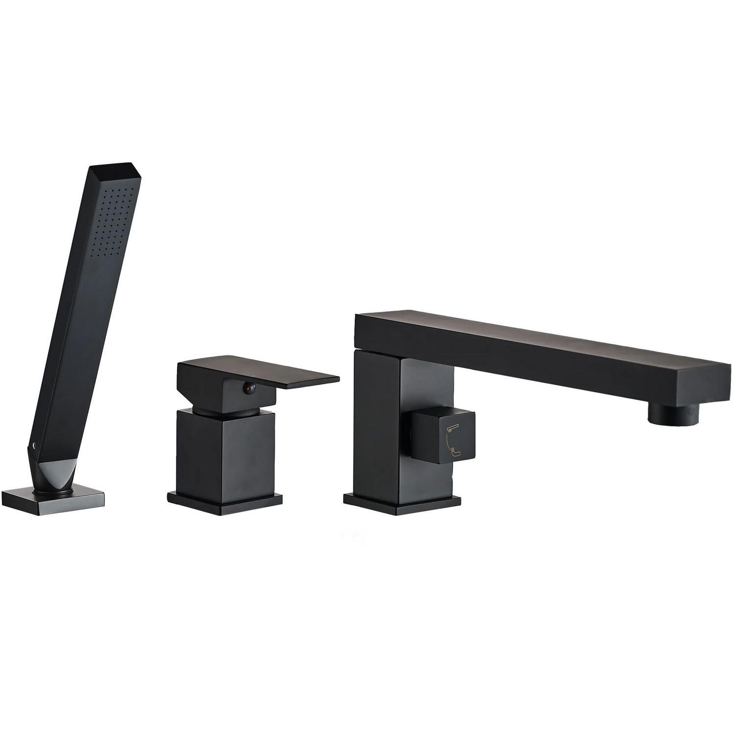 Смеситель на борт ванны CUBO REA GLEN REA-B6630 на три отверстия Черный (165156)