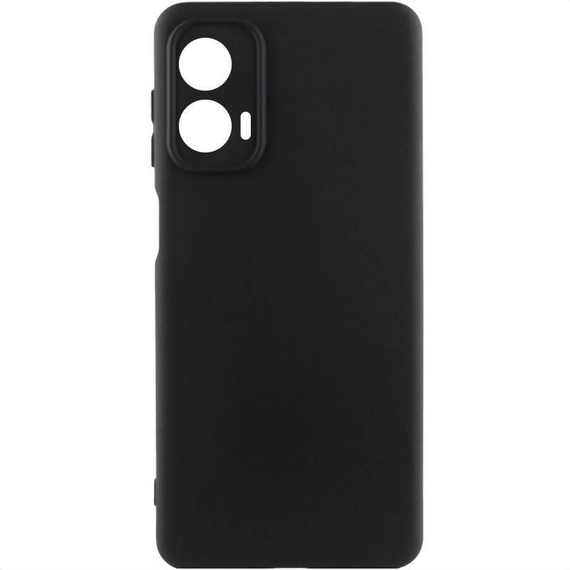 Противоударный чехол Silicone Cover Lakshmi Full Camera (A) для Motorola Moto G24 Черный / Black