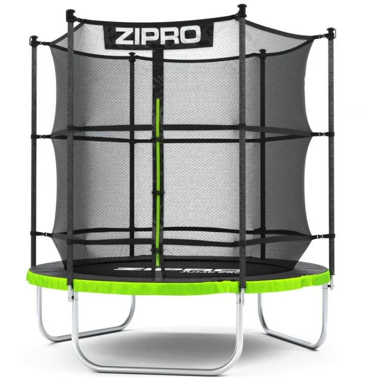 Батут с внутренней сеткой Zipro Jump Pro 6 футов 183 см Черно-зеленый (5902659843166)