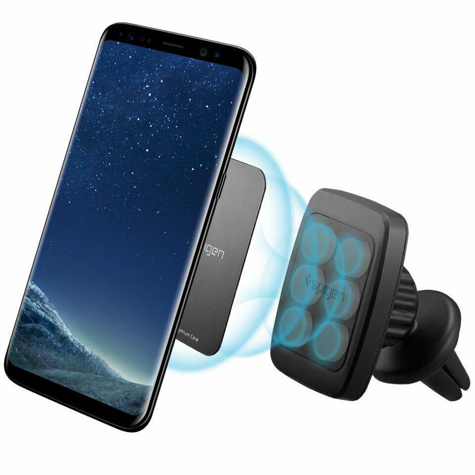 Автодержатель Spigen Kuel H12 Hexa-Core Magnetic Air Vent Car Mount Black (000CD20115) - фото 2 Автодержатель Spigen Kuel H12 Hexa-Core Magnetic Air Vent Car Mount Black (000CD20115) - фото 2