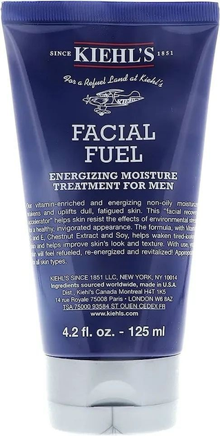 Флюид для лица увлажняющий мужской аналог Kiehl's Facial Fuel Moisture Treatment Men 125 ml (3700194719104)