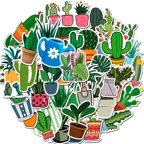 Набор наклеек Кактус Cactus 45 шт. (3201)