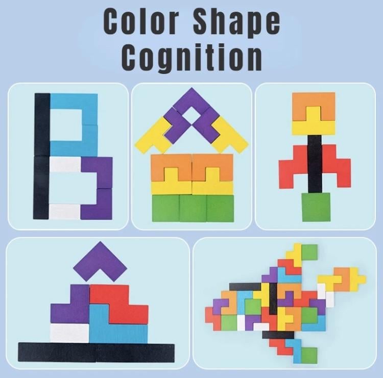 Деревянная головоломка Тетрис ПВХ (1839736715) - фото 6 Деревянная головоломка Тетрис ПВХ (1839736715) - фото 6