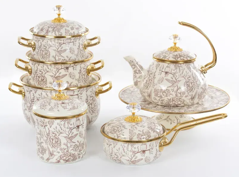 Тортовница эмалированная BIRD Elmani с крышкой на ножке 30 см - фото 14