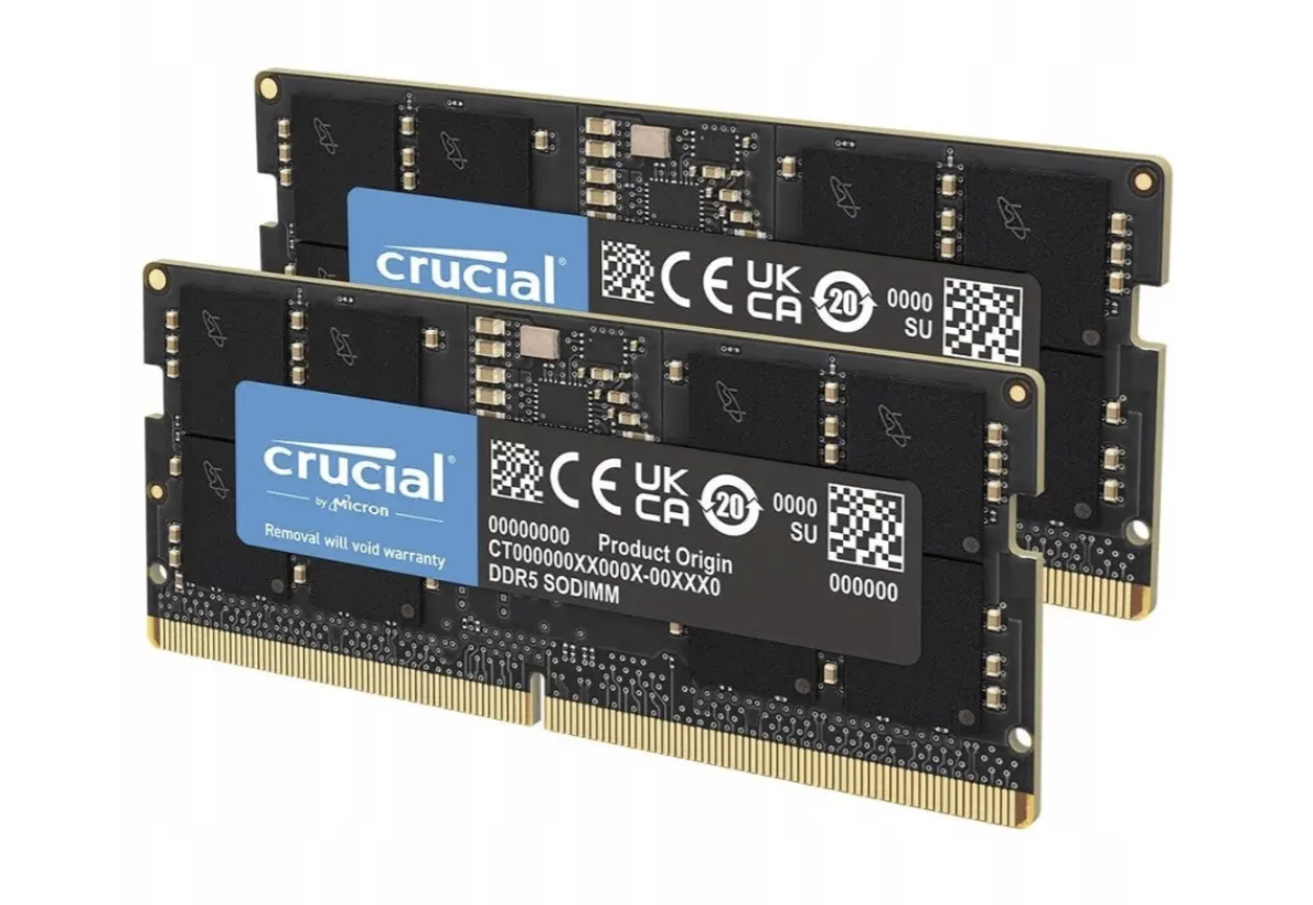 Память для ноутбуков Crucial 128GB 2x64GB SO-DIMM DDR5 5600 MHz (CT2K64G56C46S5)