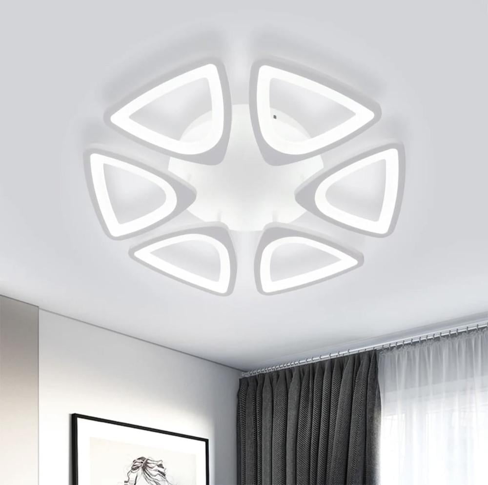 Люстра симметричная светодиодная с подсветкой RGB Белый (A 2282/6 s)