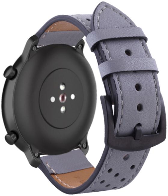 Ремешок кожаный Classico для Amazfit GTR 47 мм Grey (16909)