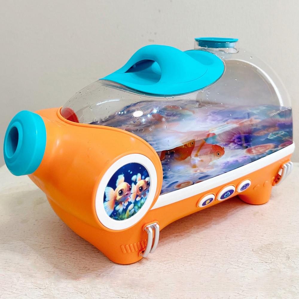 Акваріум для рибок настільний з компресором/підсвічуванням та аксесуарами акумуляторний (2446044317)