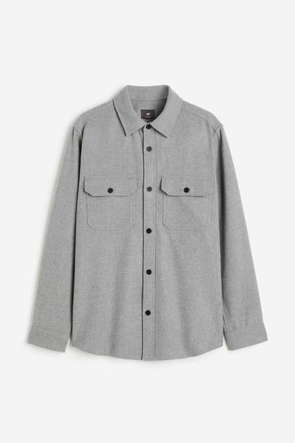Рубашка H&M M Серый (875217П)