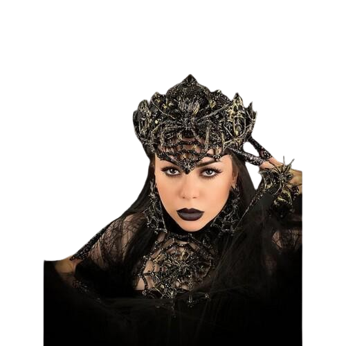 Корона-вінок Seta Décor Spider Queen (23-589BLK-GL) Корона-вінок Seta Décor Spider Queen (23-589BLK-GL)