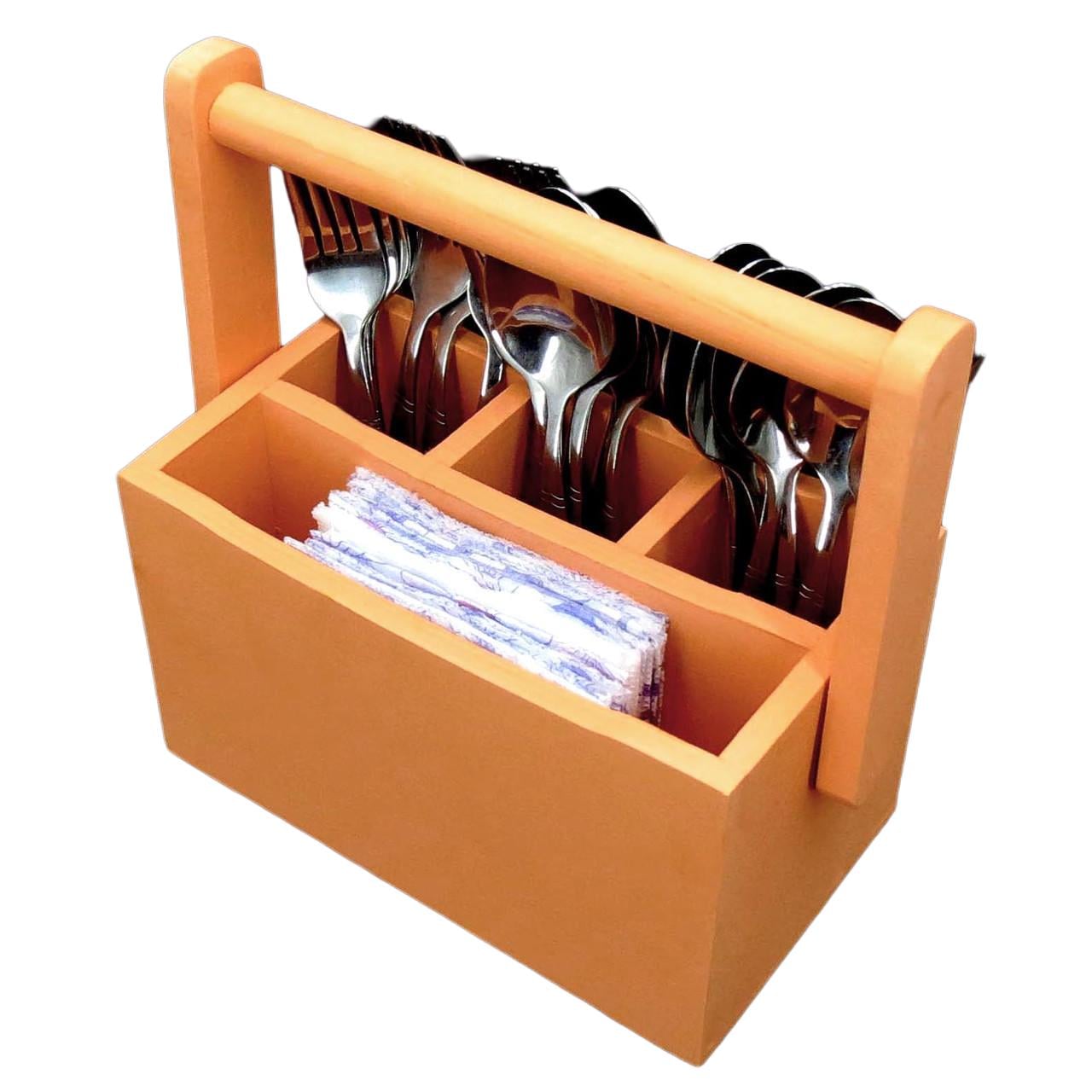 Подставка для столовых приборов из дерева Ойло Грейпфрут (Псп-003354)