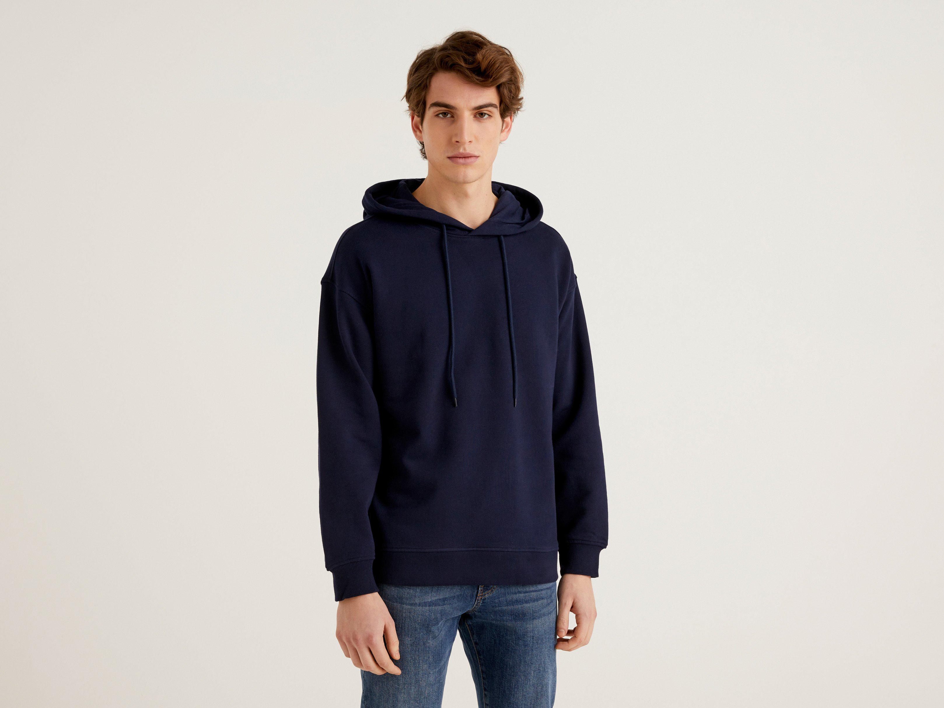 Свитшот мужской Benetton 3j68u2001 M Синий Свитшот мужской Benetton 3j68u2001 M Синий