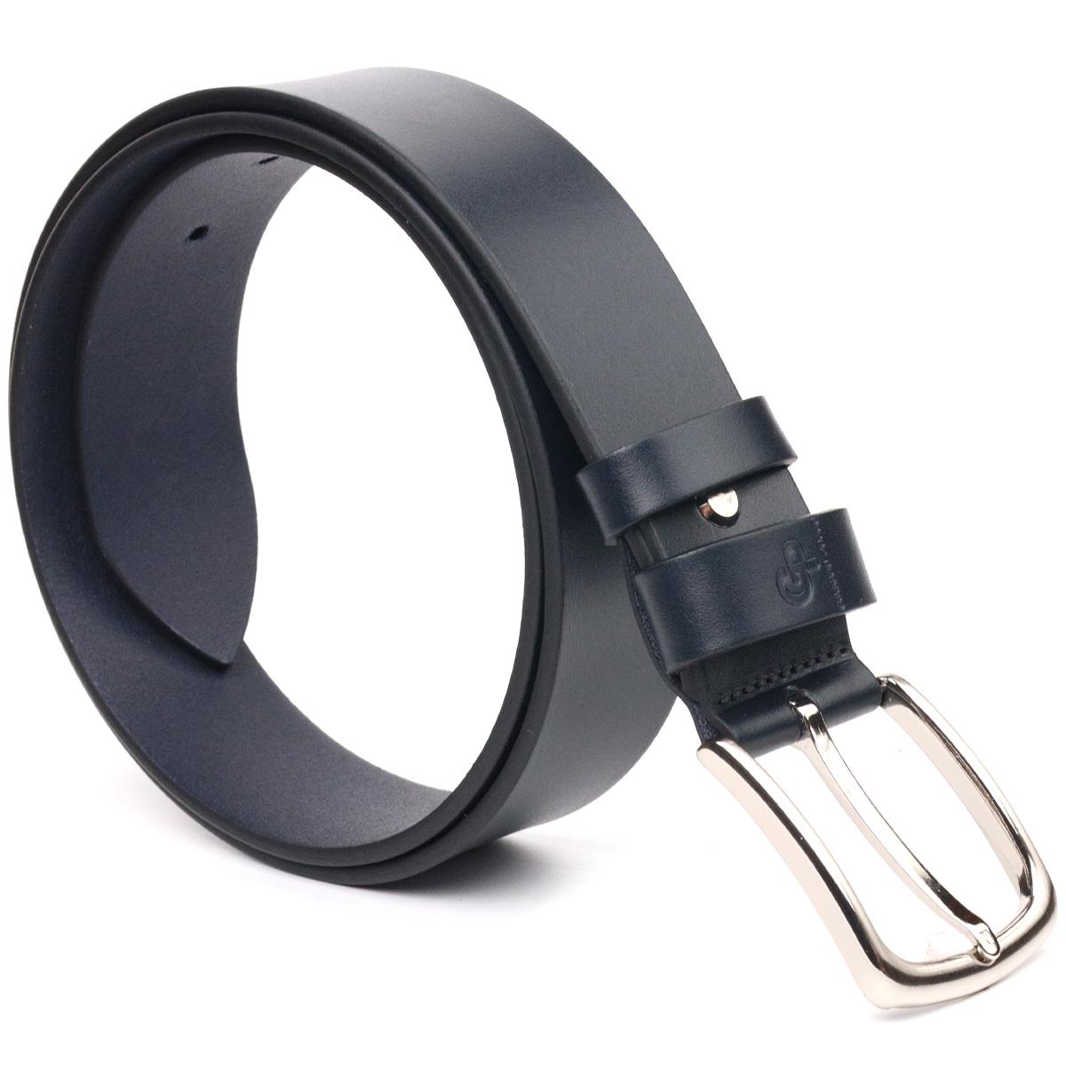 Ремень кожаный мужской GRANDE PELLE Leather Belt 21469 Синий (10847067) - фото 2