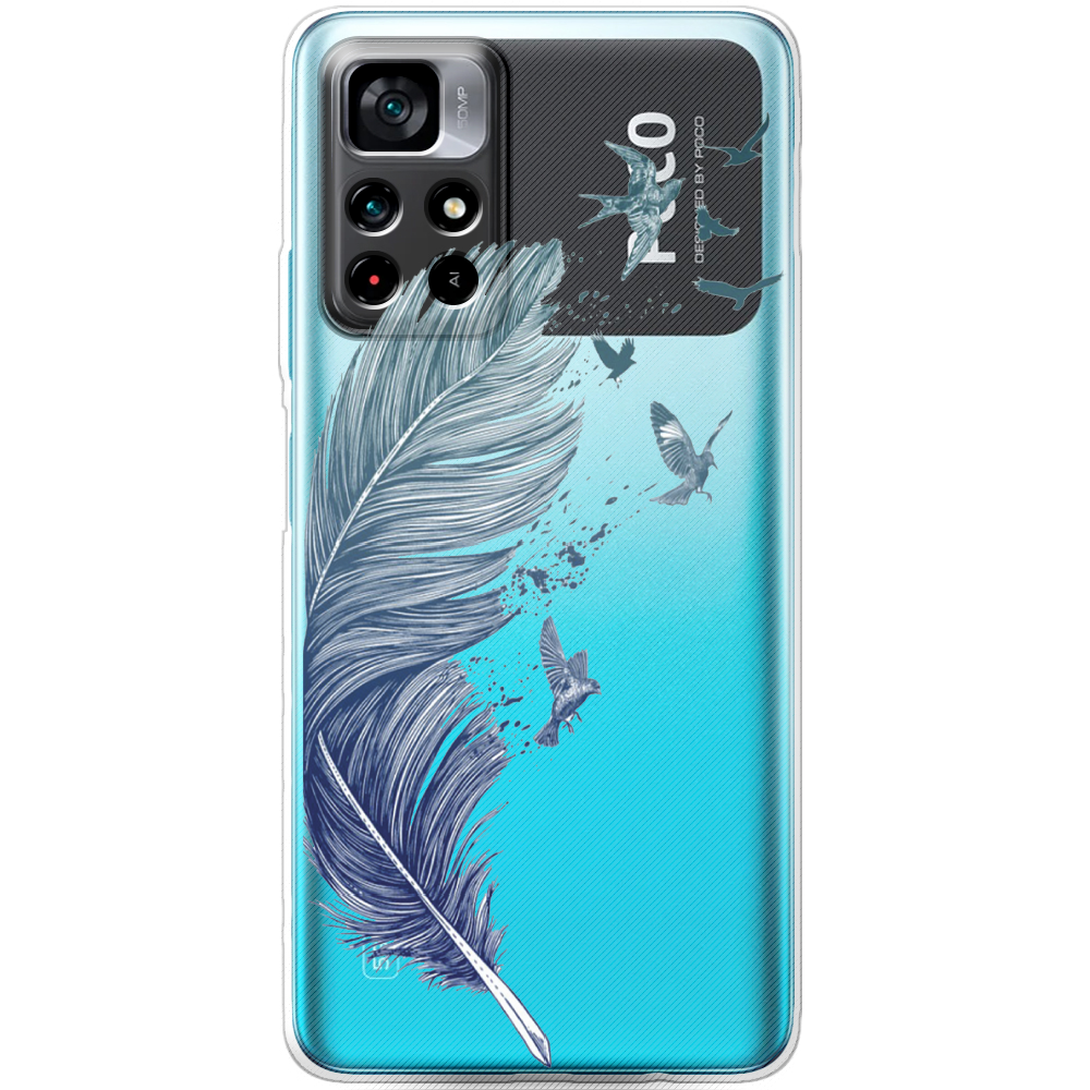 Чохол BoxFace Poco M4 Pro 5G Feather Прозорий силікон (43742-cc38-43742)
