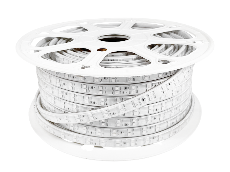 Светодиодная лента AVT 5050-96LED-16,8x6,3 мм 220V 8W/м IP65 Разноцветный (AVT-96-RGB-5050-220V-8W/м/#19-RGB)