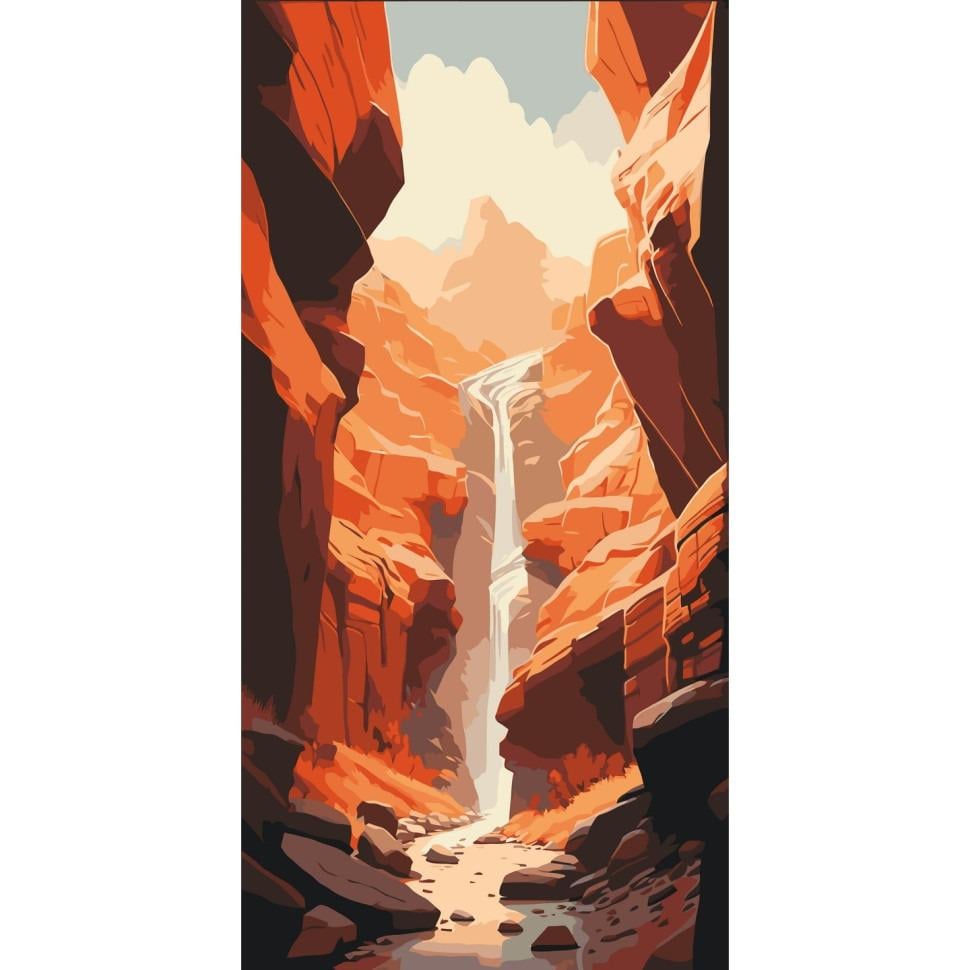 Картина по номерам Ideyka Каньон 40x80 см Разноцветный (PM-194-K-1213)