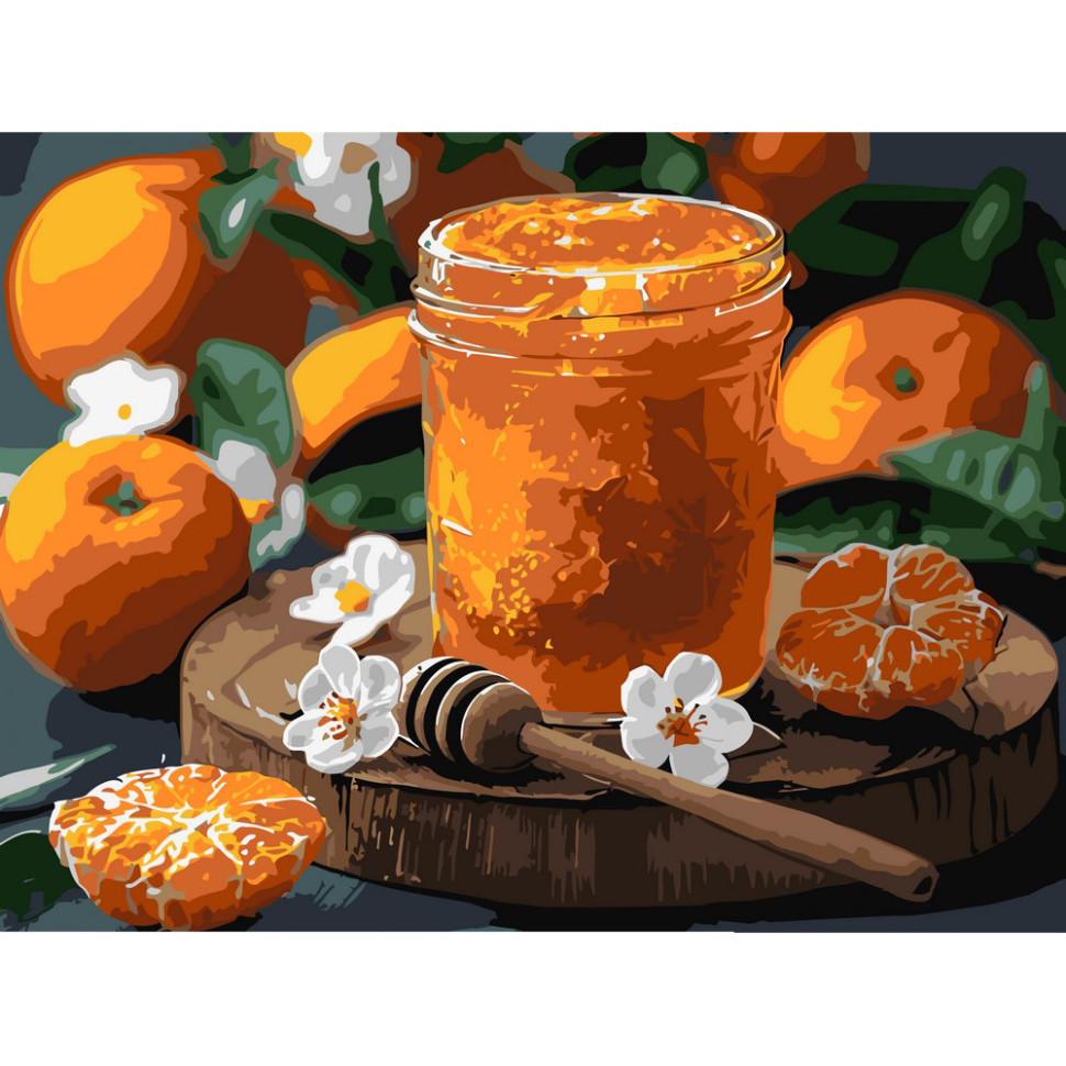 Картина по номерам Ideyka Мандариновый мед 30х40 см (KHO5698)