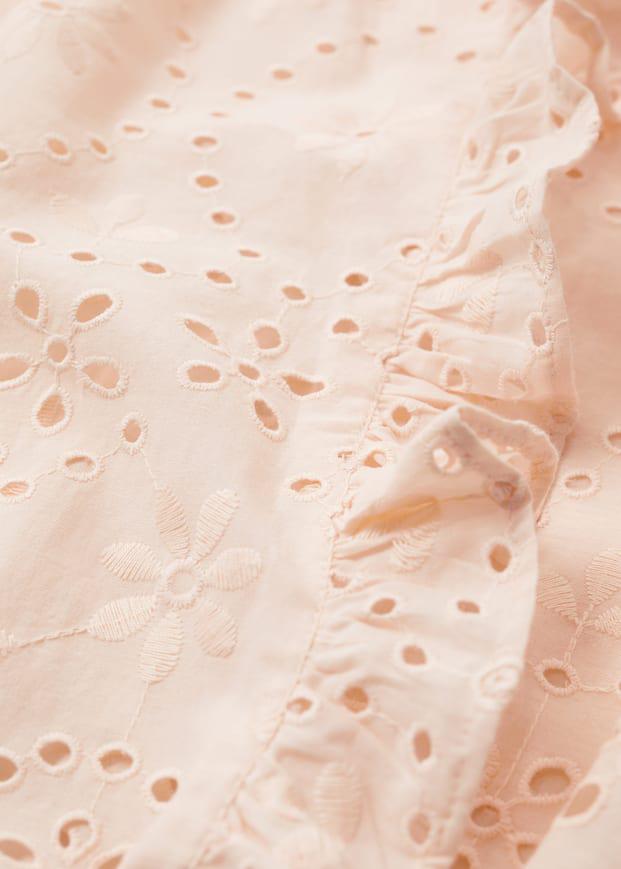 Блузка Mango с вышивкой S Пудровый (9828043) - фото 6 Блузка Mango с вышивкой S Пудровый (9828043) - фото 6