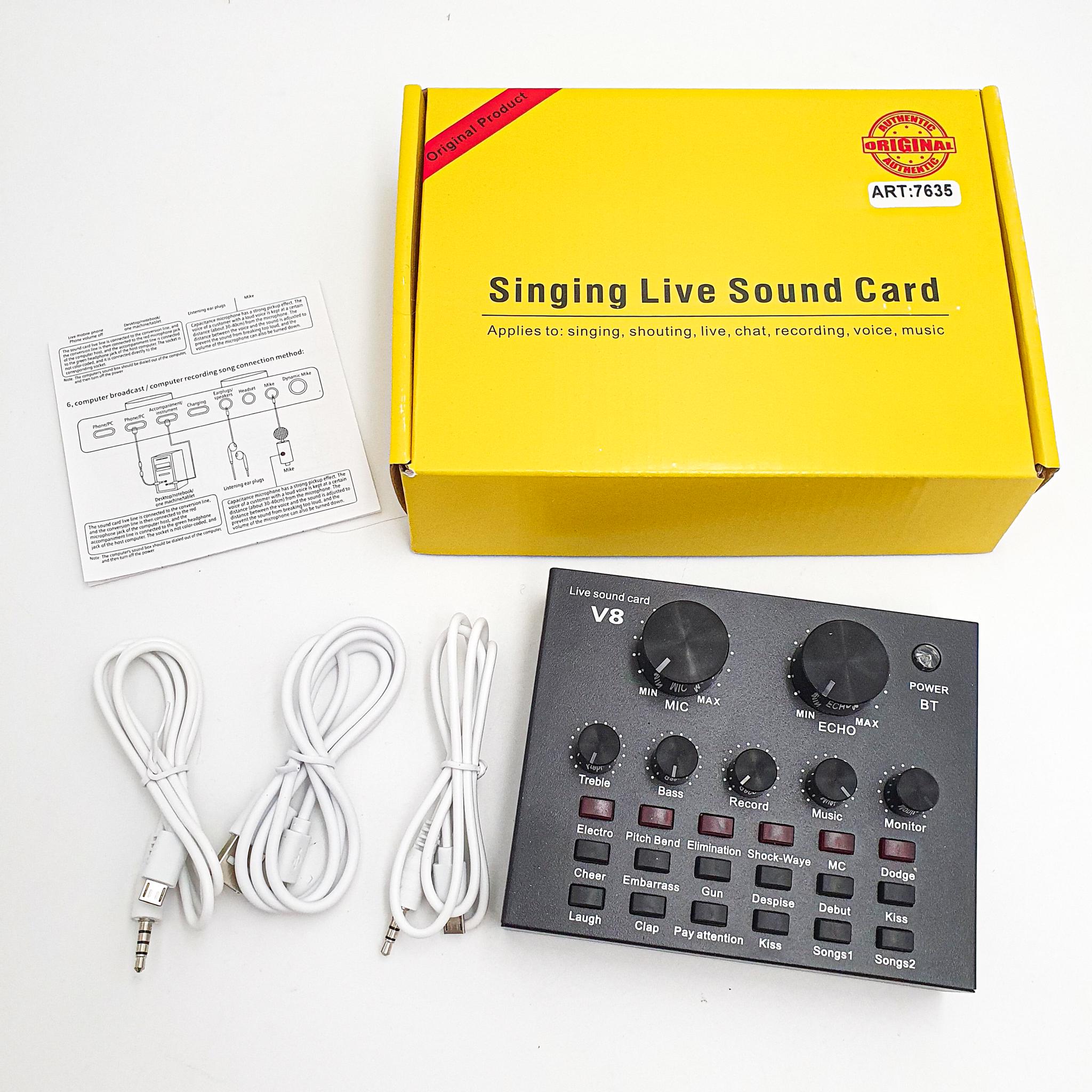 Аудіоінтерфейс зовнішня звукова карта Live Sound Card V8 - фото 3