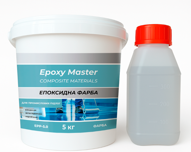 Краска эпоксидная для промышленных полов 5 кг Зеленый (EPP-5.0Green)