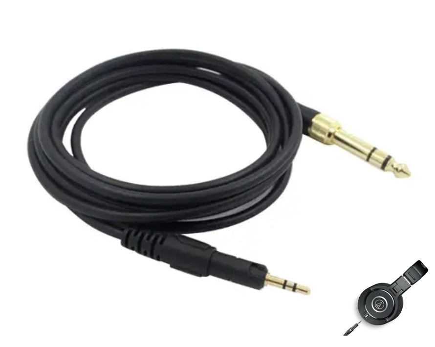 Кабель-провод прямой для наушников Audio-Technica ATH-M40X/M50X/M60X/M70X (2703086627) - фото 5 Кабель-провод прямой для наушников Audio-Technica ATH-M40X/M50X/M60X/M70X (2703086627) - фото 5
