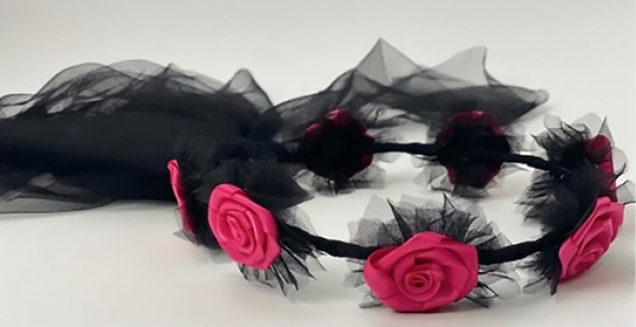 Декор на Хэллоуин Seta Венок Готическая невеста (20-900BLK-ML)