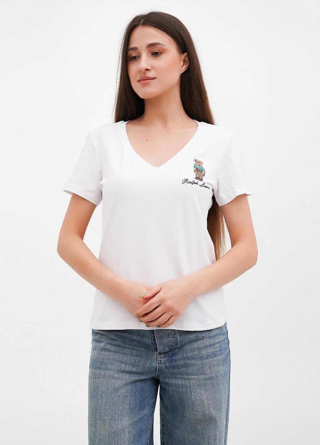 Футболка женская Ralph Lauren Bear (B-5182WT S) Футболка женская Ralph Lauren Bear (B-5182WT S)