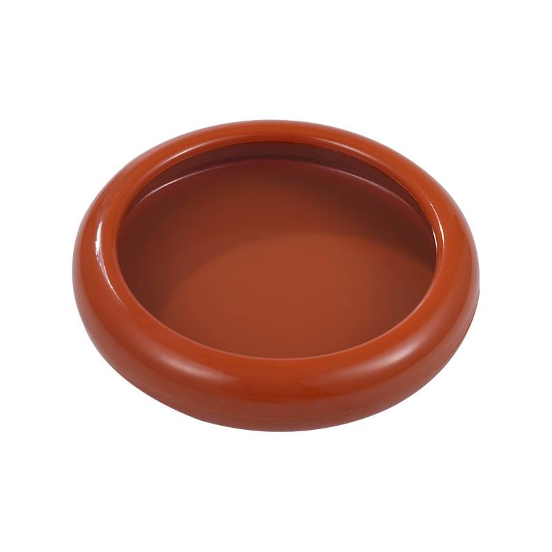 Харчовий контейнер для зберігання нарізаних овочів та фруктів круглий 12,5х2,5 см Коричневий (29344)