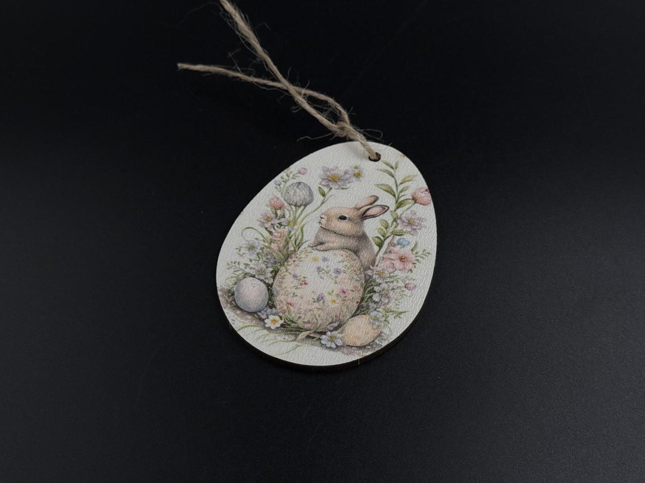 Заготовка-подвеска для рукоделия Пасхальное яйцо с принтом под декупаж и роспись 8х6 см Разноцветный (XV-008) - фото 4 Заготовка-подвеска для рукоделия Пасхальное яйцо с принтом под декупаж и роспись 8х6 см Разноцветный (XV-008) - фото 4