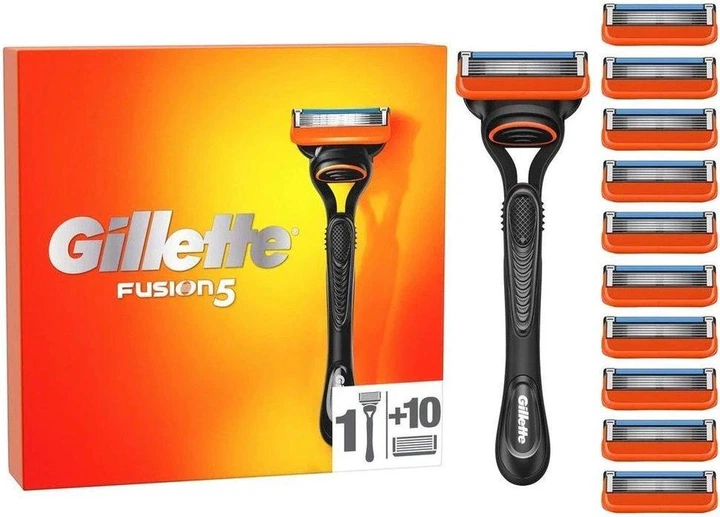 Станок для бритья мужской Gillette Fusion5 и 11 сменных картриджей Fusion 5 (11132121)