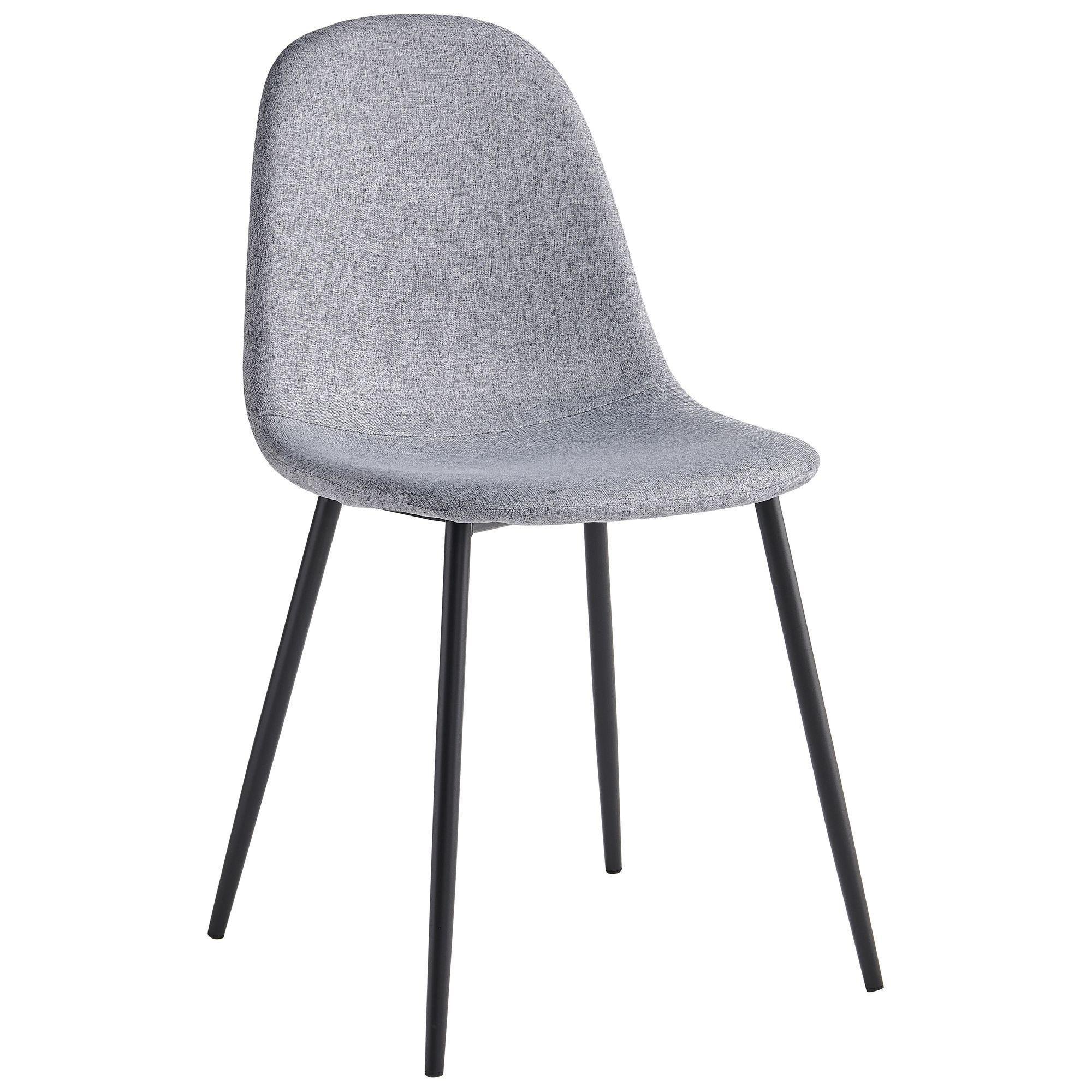 Стілець AMF Лучія Чорний/Світло-сірий (555637)