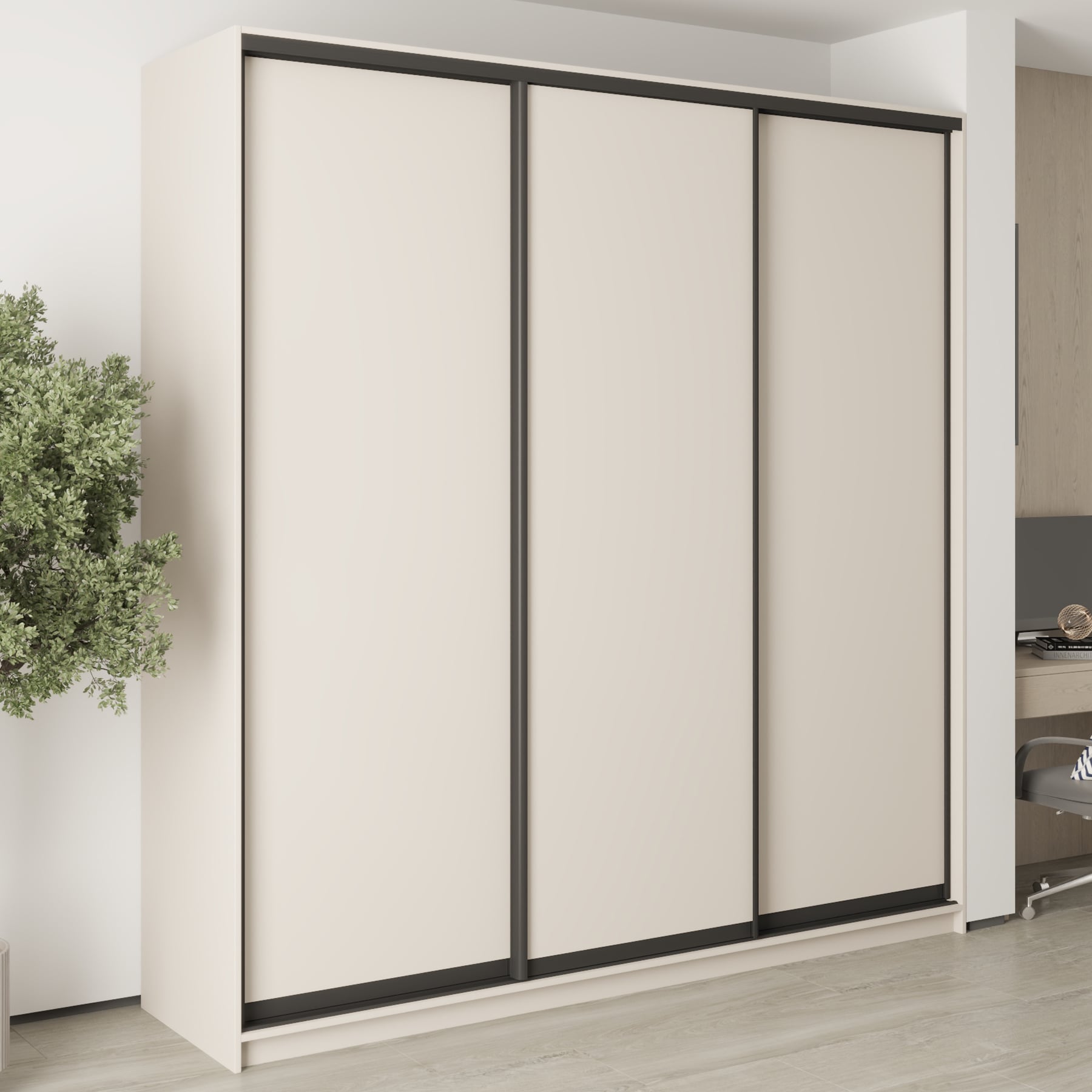Шкаф-купе трехдверный Mebel Star Комбо BG MBS-9473 230х45х240 см Кашемир (1009462) Шкаф-купе трехдверный Mebel Star Комбо BG MBS-9473 230х45х240 см Кашемир (1009462)