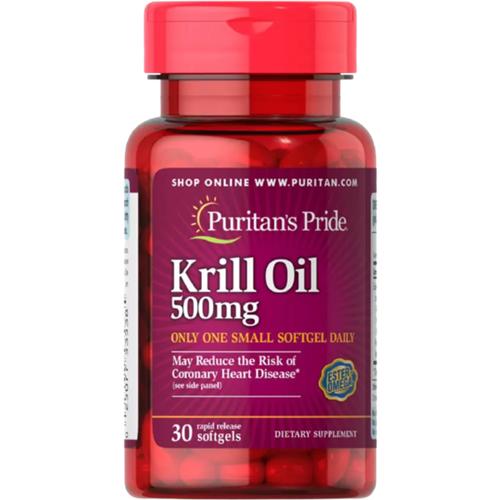 Олія криля Puritan's Pride Red Krill Oil 500 мг 30 Softgels - фото 1