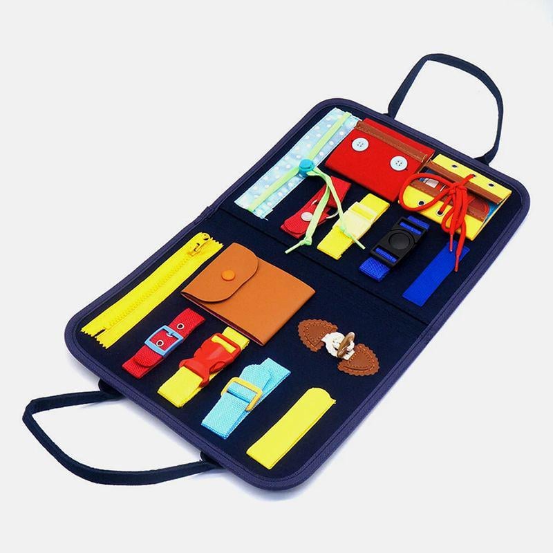 Монтессори развивающая сумка-доска Busy Board игрушка для обучения и развития малышей