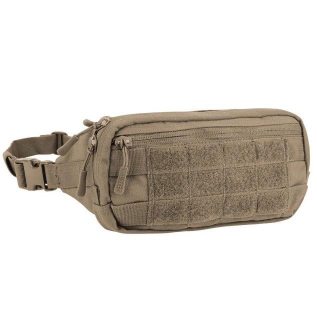 Сумка на пояс Mil-Tec Fanny Pack Molle 235х60х120 мм Coyote (13512519)