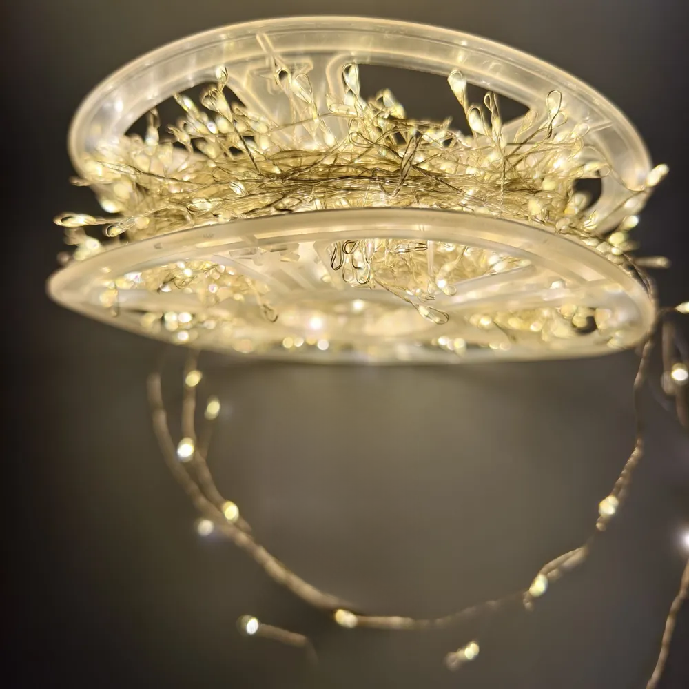 Гірлянда світлодіодна мішура Роса 50 м 1500 LED 220V 8 режимів Теплий білий - фото 10 Гірлянда світлодіодна мішура Роса 50 м 1500 LED 220V 8 режимів Теплий білий - фото 10