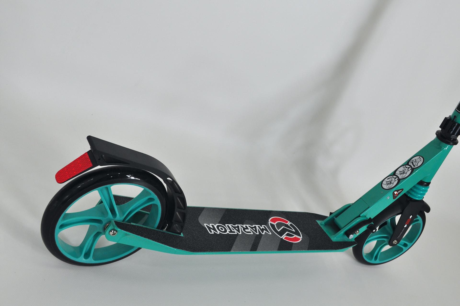 Самокат Maraton Comfort двоколісний з підногою і ременем Бірюзовий - фото 12 Самокат Maraton Comfort двоколісний з підногою і ременем Бірюзовий - фото 12