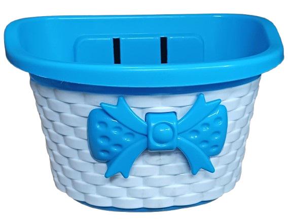 Кошик для дитячого велосипеда з бантиком Блакитний (2329756180)