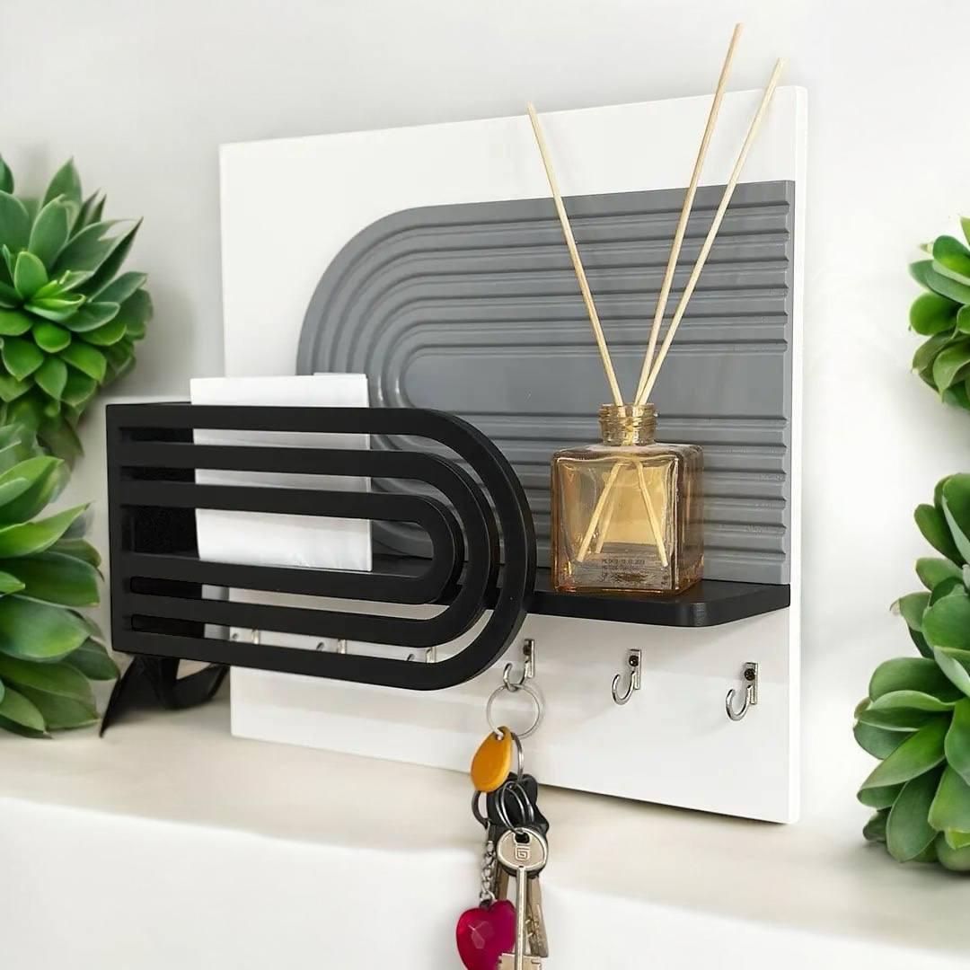 Ключниця настінна з поличкою (444007) - фото 2 Ключниця настінна з поличкою (444007) - фото 2