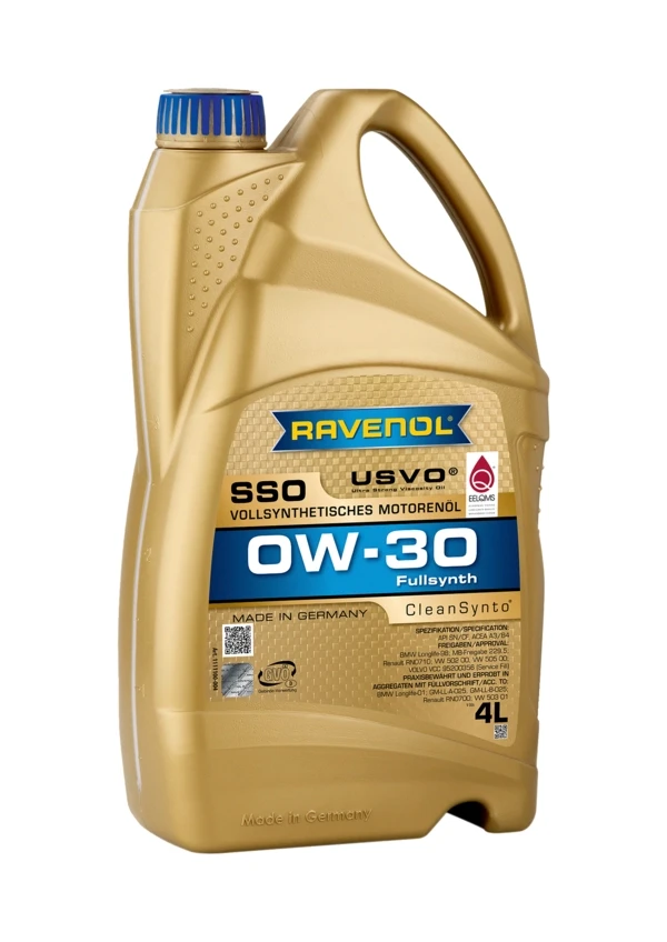 Моторна олива RAVENOL SSO 0W-30 синтетика 4 л (1111100-004) Моторна олива RAVENOL SSO 0W-30 синтетика 4 л (1111100-004)
