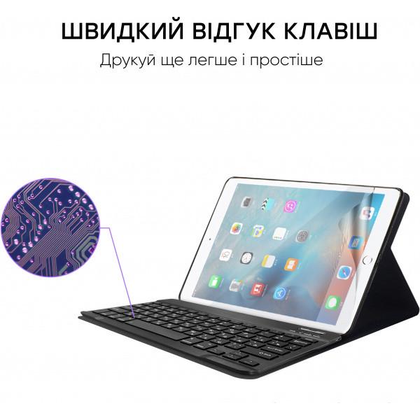 Airon Premium для iPad Pro 12.9" с Bluetooth клавиатурой, защитной пленкой и салфеткой Black (3576) - фото 6