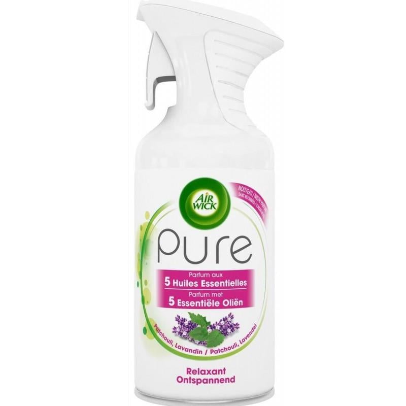 Спрей-освіжувач повітря Air Wick Pure Пачулі і Лаванда 250 мл (3059943024427)