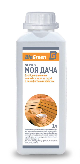 Засіб для очищення лежаків в лазні та сауні Bioclean з дезінфікуючим ефектом 1 л (18727673)